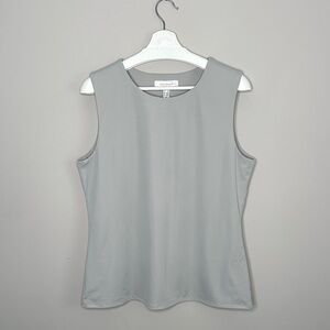 Addition Elle Light Gray Double Lined Spandex Tank Top